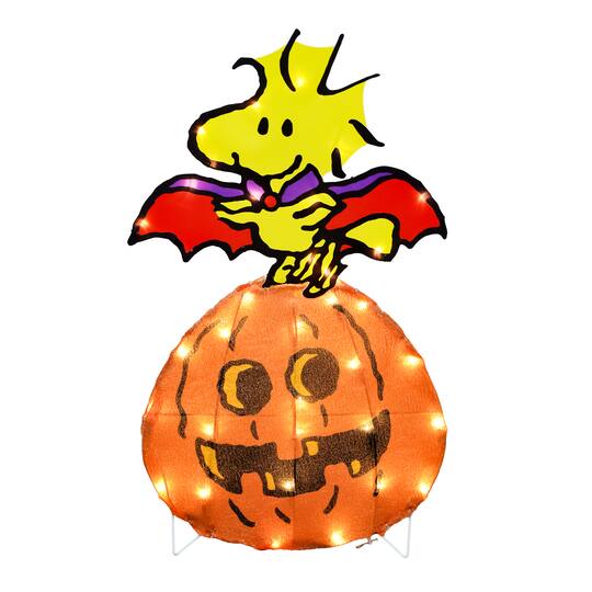 24" LED Peanuts Woodstock Vampire Yard Art